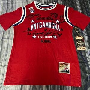 Vintage America Men's Royal Blue Athletic Shorts And Jersey